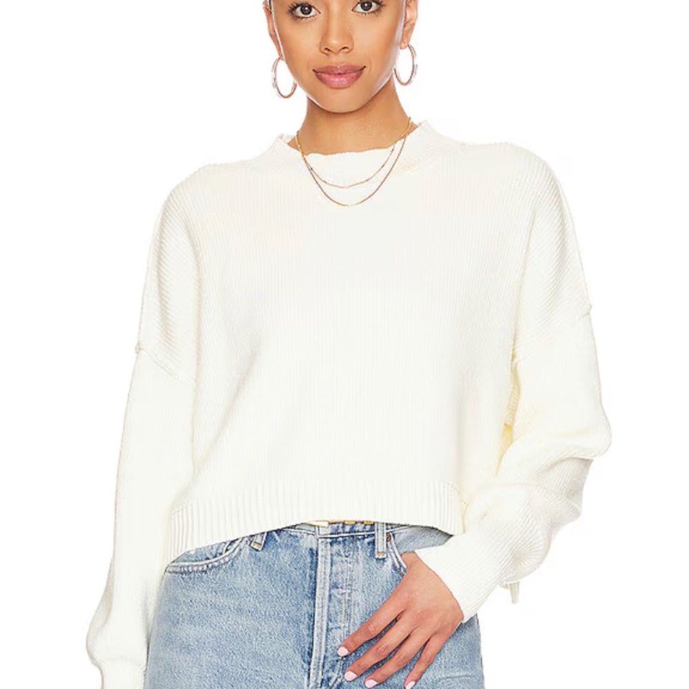 Free People Easy Street Crop Sweater (S)